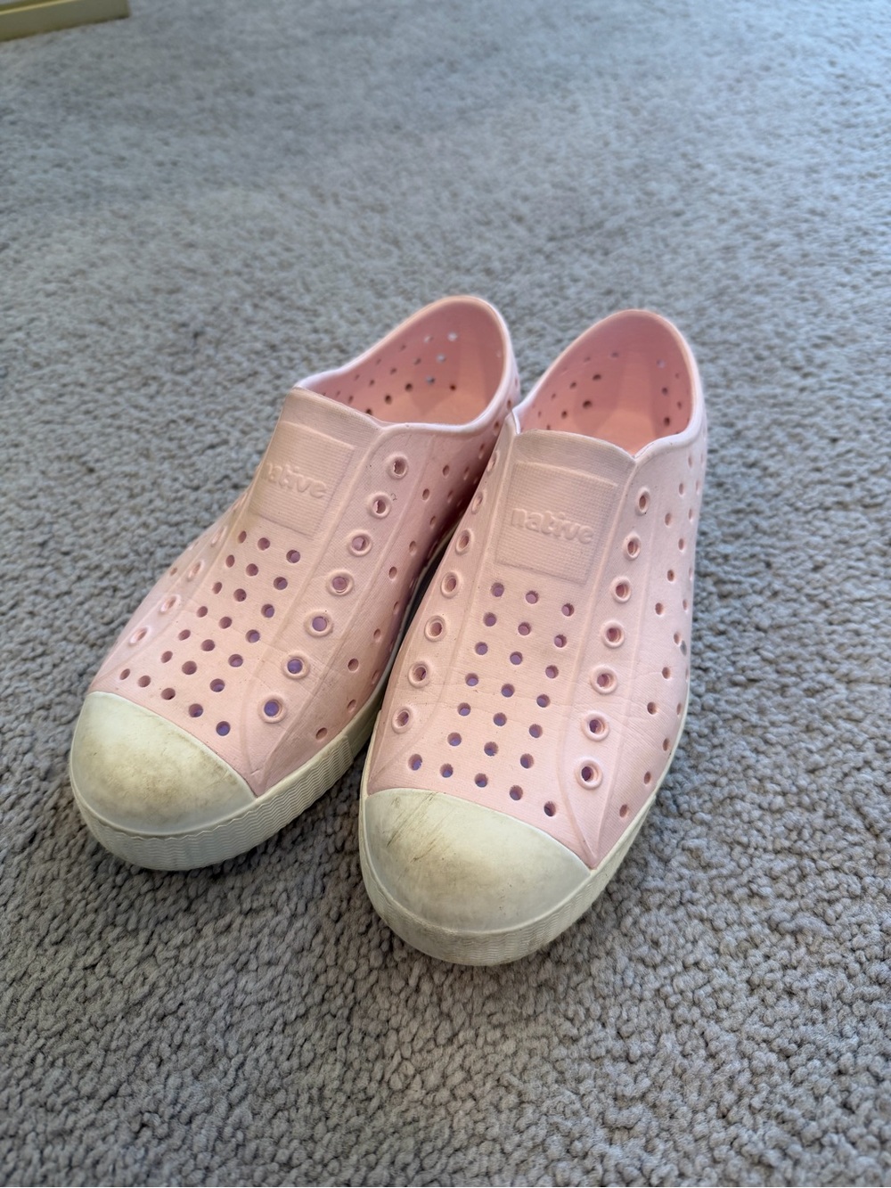 Native Slip-On Sneakers in Pale Pink